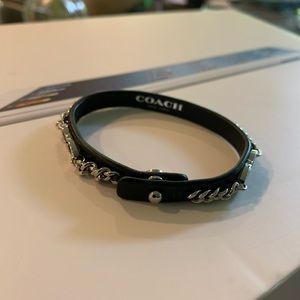 Leather Coach Bracelet